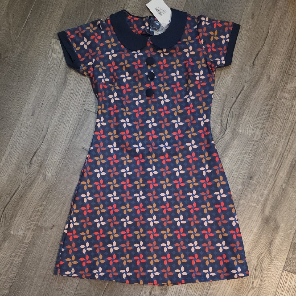 Retro Collared Dress NWT